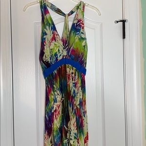 Disney resort tiki dress, handkerchief hem